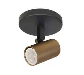 Highlight Spot Picollo 1 Licht inkl. Mini GU10 schwarz gold Highlight Spot Picollo 1 Licht inkl. Mini GU10 schwarz gold