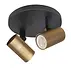 Spot Picollo 2 Licht Ø 15 cm inkl mini GU10 schwarz gold Spot Picollo 2 Licht Ø 15 cm inkl mini GU10 schwarz gold