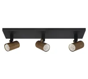Highlight Spot Picollo 3 Licht L 40 cm inkl. mini GU10 schwarz gold