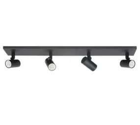 Highlight Spot Picollo 4-flammig L 65 cm inkl mini GU10 schwarz