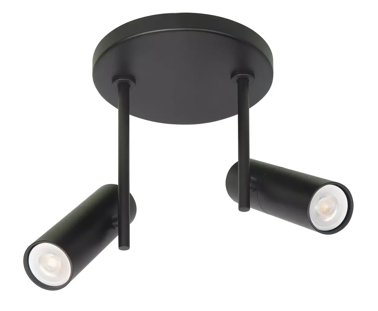 Highlight Spot Trend 2 Licht Ø 15 cm inkl mini GU10 schwarz