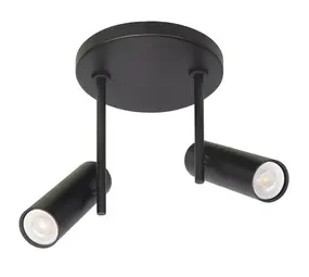 Highlight Spot Trend 2 Licht Ø 15 cm inkl mini GU10 schwarz Highlight Spot Trend 2 Licht Ø 15 cm inkl mini GU10 schwarz