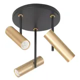 Highlight Spot Trend 3 Licht Ø 20 cm inkl mini GU10 schwarz gold Highlight Spot Trend 3 Licht Ø 20 cm inkl mini GU10 schwarz gold