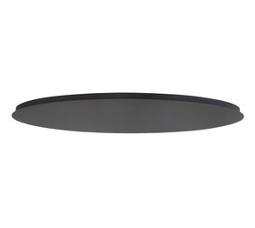 Ylumen Deckenfliese oval 100 x 35 cm ohne Löcher schwarz