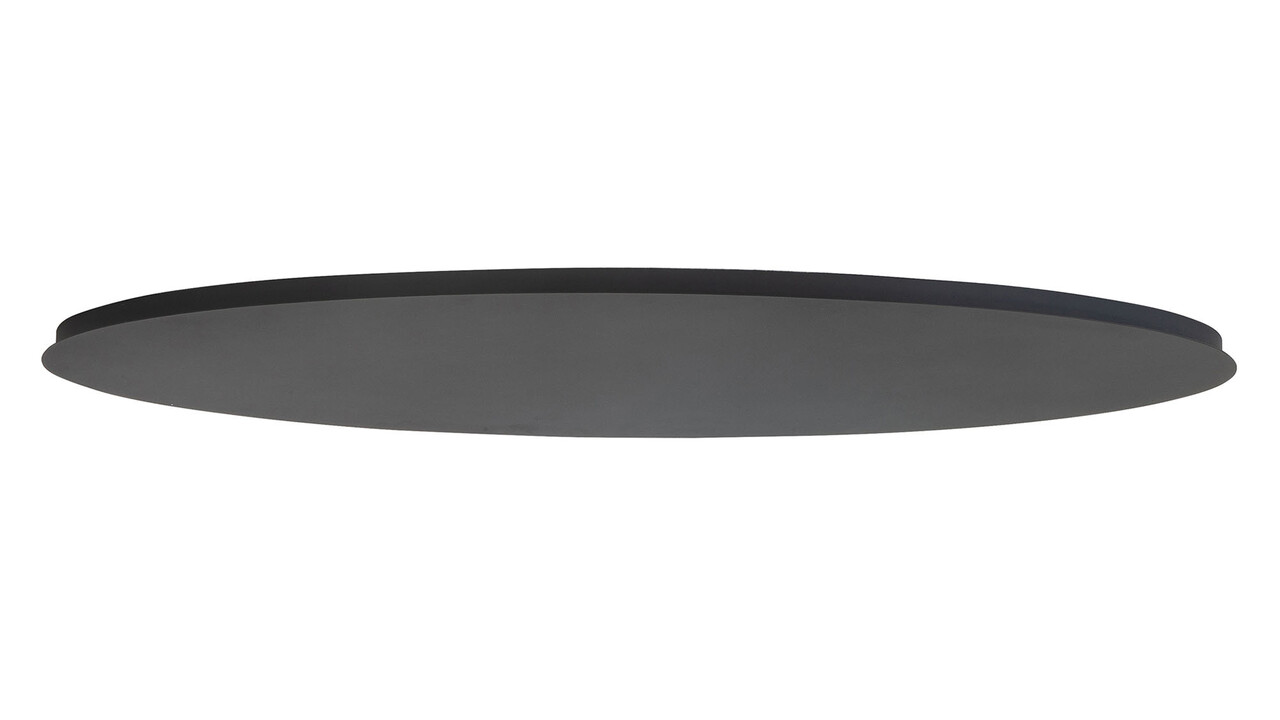 Ylumen Deckenfliese oval 140 x 50 cm ohne Löcher schwarz Ylumen Deckenfliese oval 140 x 50 cm ohne Löcher schwarz