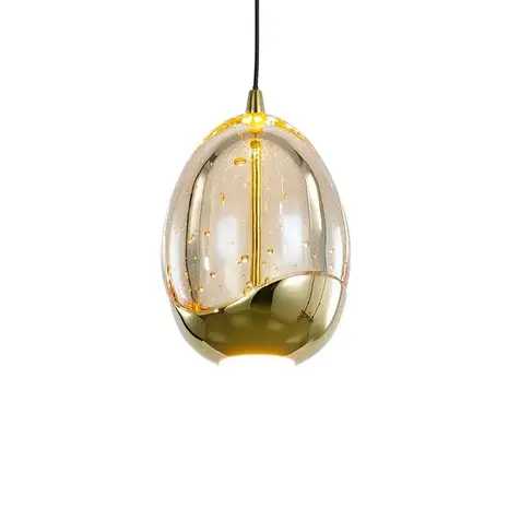 Highlight Hängeleuchte Golden Egg 8 Lichter L 115 x B 18 cm bernstein-schwarz Highlight Hängeleuchte Golden Egg 8 Lichter L 115 x B 18 cm bernstein-schwarz