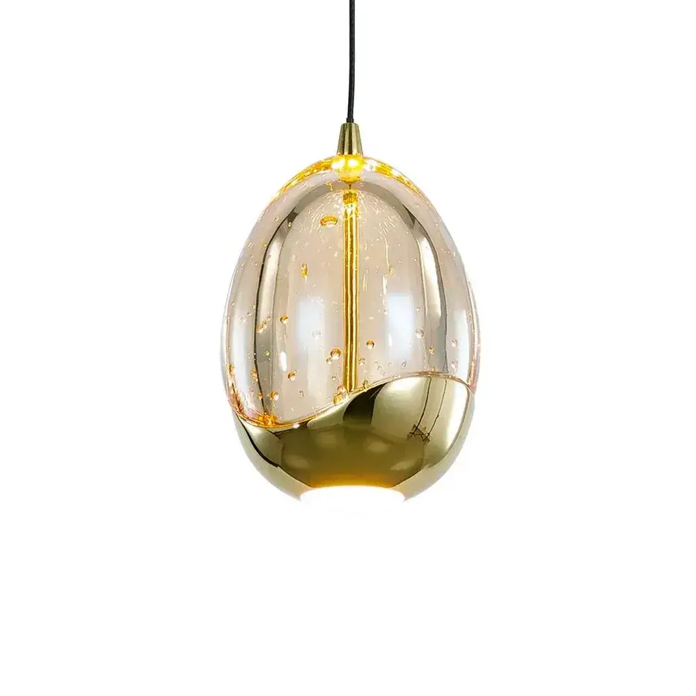 Highlight Hängeleuchte Golden Egg 14 light Vide Ø 50 cm bernstein-schwarz Highlight Hängeleuchte Golden Egg 14 light Vide Ø 50 cm bernstein-schwarz