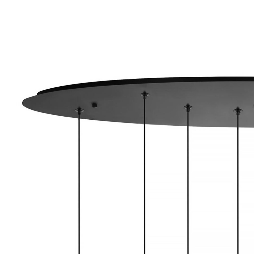 Highlight Hängeleuchte Clear Egg oval 8 Licht L 100 cm klar-schwarz Highlight Hängeleuchte Clear Egg oval 8 Licht L 100 cm klar-schwarz