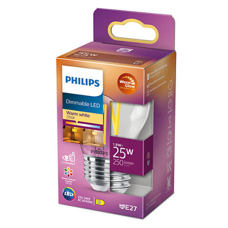 Philips LED E27 Kugel 25-2,5 Watt Philips warmglühender Glühfaden DIM Philips LED E27 Kugel 25-2,5 Watt Philips warmglühender Glühfaden DIM