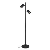 Artdelight Stehleuchte Megano 2 Licht H 150 cm schwarz Artdelight Stehleuchte Megano 2 Licht H 150 cm schwarz