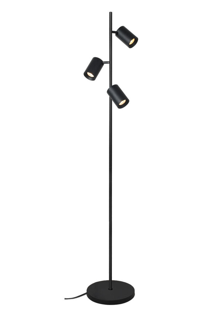 Artdelight Stehleuchte Megano 3-Licht H 160 cm schwarz Artdelight Stehleuchte Megano 3-Licht H 160 cm schwarz