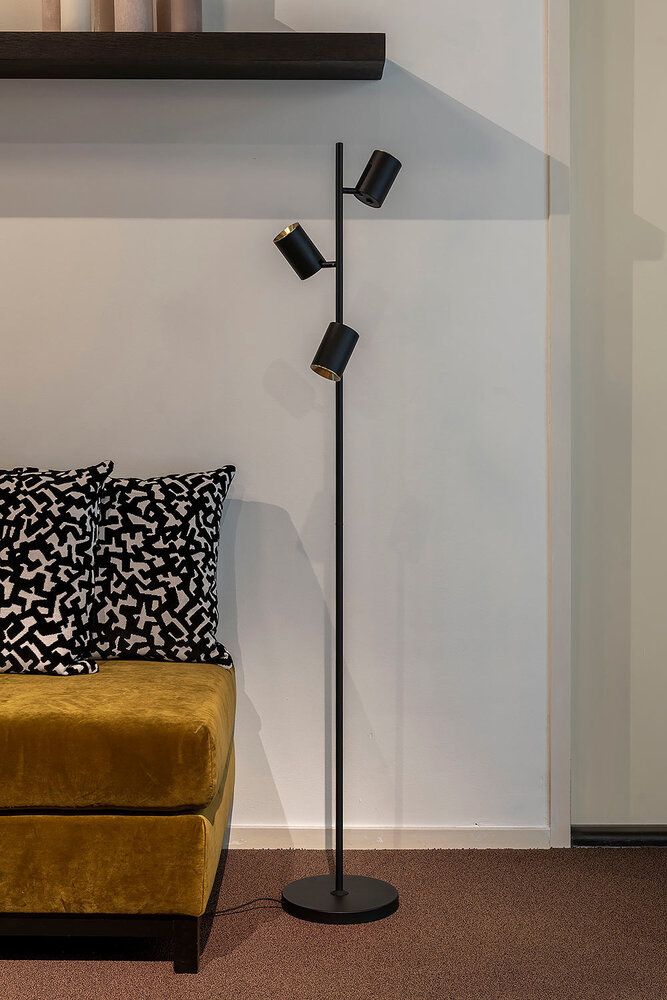 Artdelight Stehleuchte Megano 3-Licht H 160 cm schwarz Artdelight Stehleuchte Megano 3-Licht H 160 cm schwarz