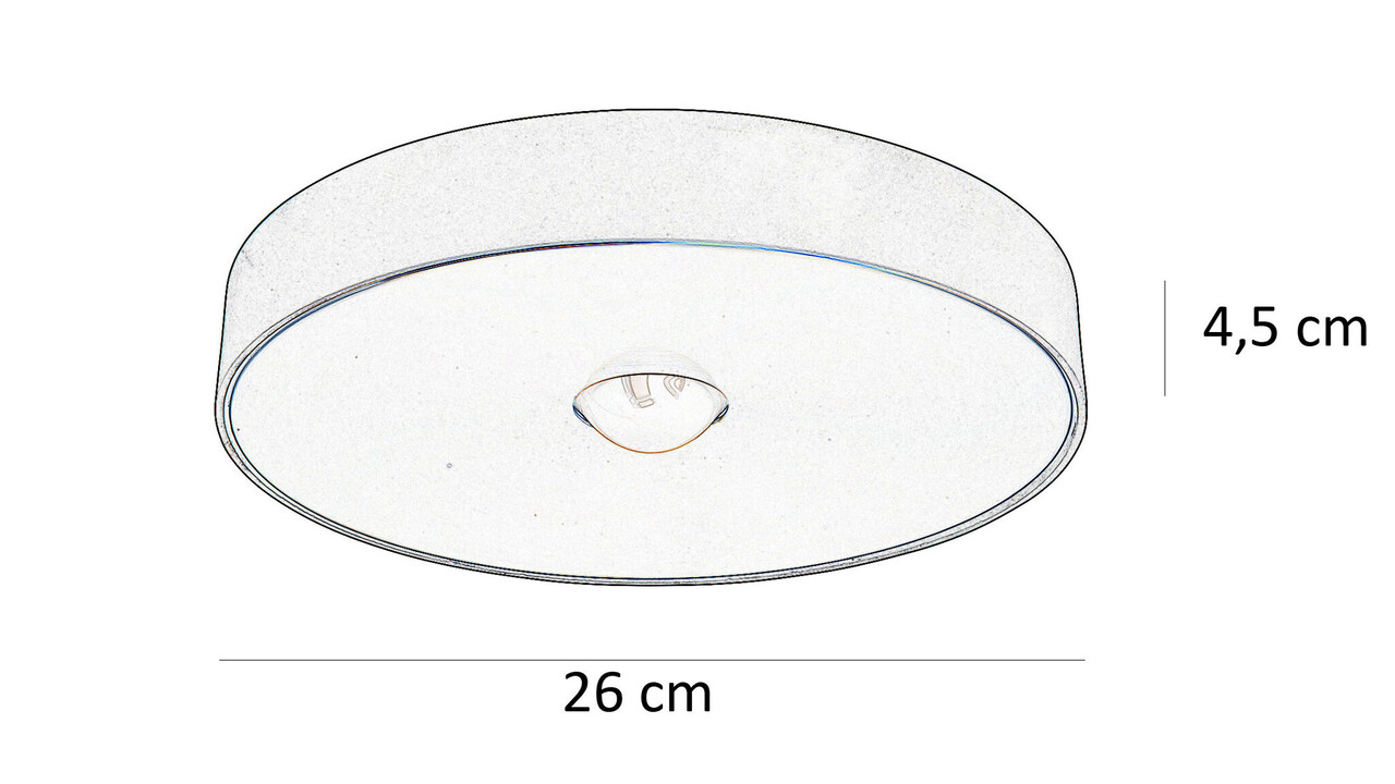 Highlight Deckenleuchte Bright Ø 26 cm Schwarz Gold Highlight Deckenleuchte Bright Ø 26 cm Schwarz Gold