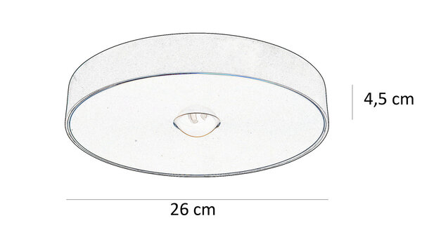 Highlight Deckenleuchte Bright Ø 26 cm Schwarz Gold Highlight Deckenleuchte Bright Ø 26 cm Schwarz Gold