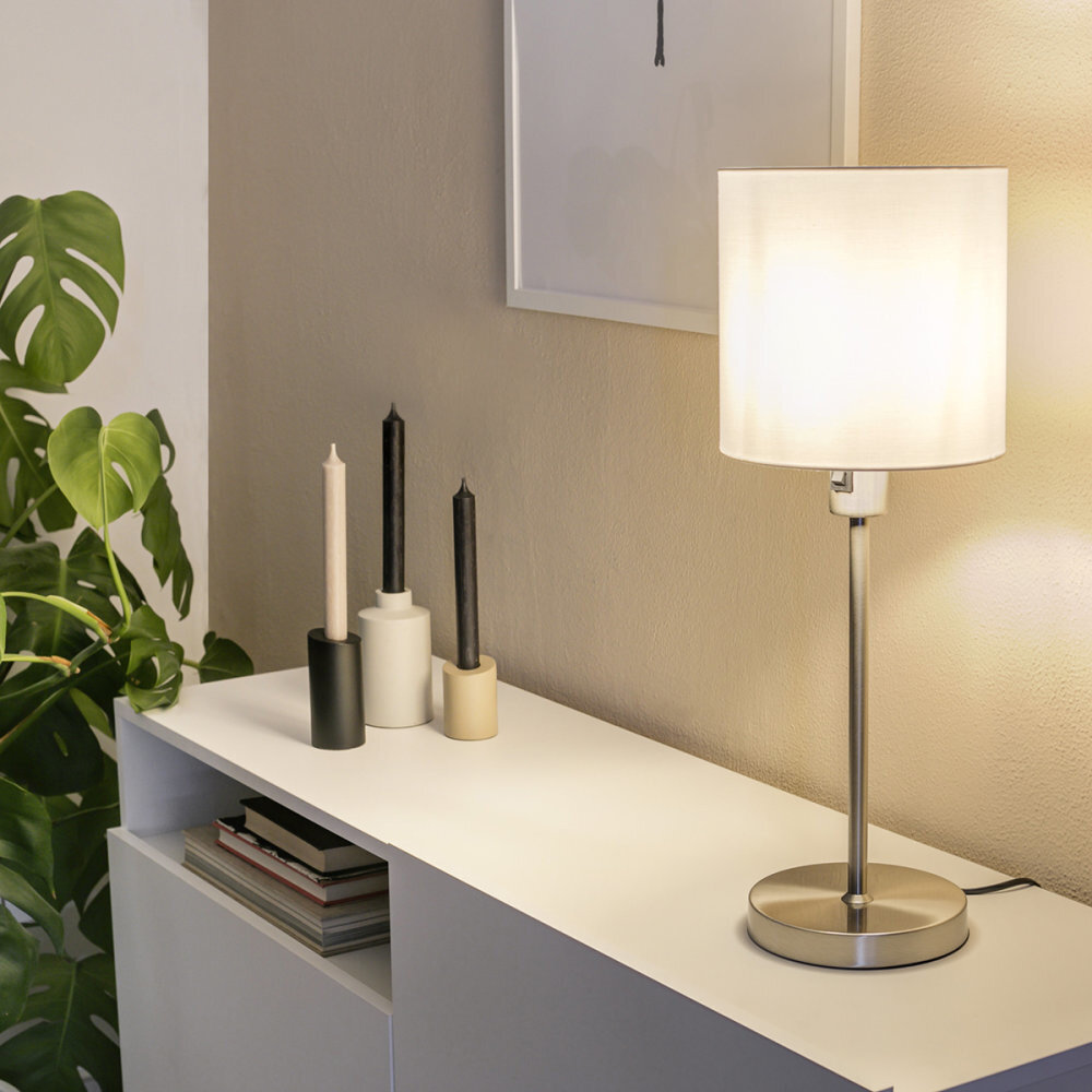 Mexlite Tischleuchte noor 1563st Stahl Mexlite Tischleuchte noor 1563st Stahl