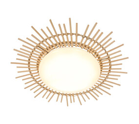 Anne Light & home Deckenleuchte Aura Ø 50 Bamboo - weiß Anne Light & home Deckenleuchte Aura Ø 50 Bamboo - weiß