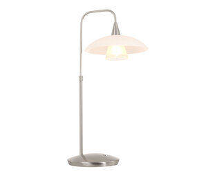 Steinhauer Tischleuchte tallerken LED 2657st Stahl Steinhauer Tischleuchte tallerken LED 2657st Stahl