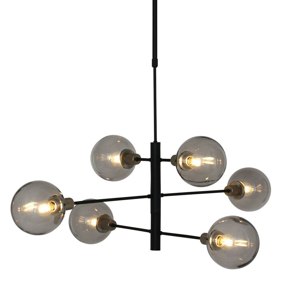 Steinhauer Hängeleuchte Constellation 6 Lichter Ø 105 cm 2709 schwarz Steinhauer Hängeleuchte Constellation 6 Lichter Ø 105 cm 2709 schwarz