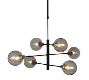 Steinhauer Hängeleuchte Constellation 6 Lichter Ø 105 cm 2709 schwarz Steinhauer Hängeleuchte Constellation 6 Lichter Ø 105 cm 2709 schwarz