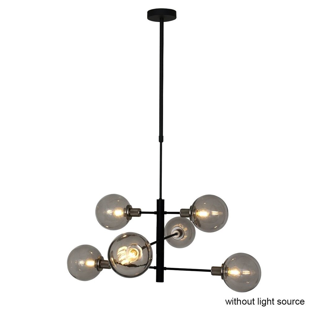 Steinhauer Hängeleuchte Constellation 6 Lichter Ø 105 cm 2709 schwarz Steinhauer Hängeleuchte Constellation 6 Lichter Ø 105 cm 2709 schwarz