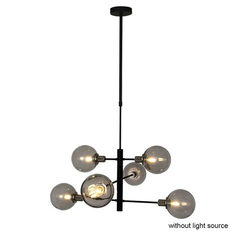 Steinhauer Hängeleuchte Constellation 6 Lichter Ø 105 cm 2709 schwarz Steinhauer Hängeleuchte Constellation 6 Lichter Ø 105 cm 2709 schwarz