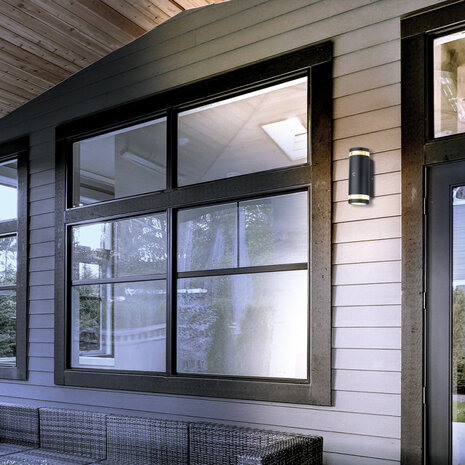 Steinhauer Außenleuchte Panay inkl. LED 2-Licht Tag-Nacht-Sensor schwarz Steinhauer Außenleuchte Panay inkl. LED 2-Licht Tag-Nacht-Sensor schwarz