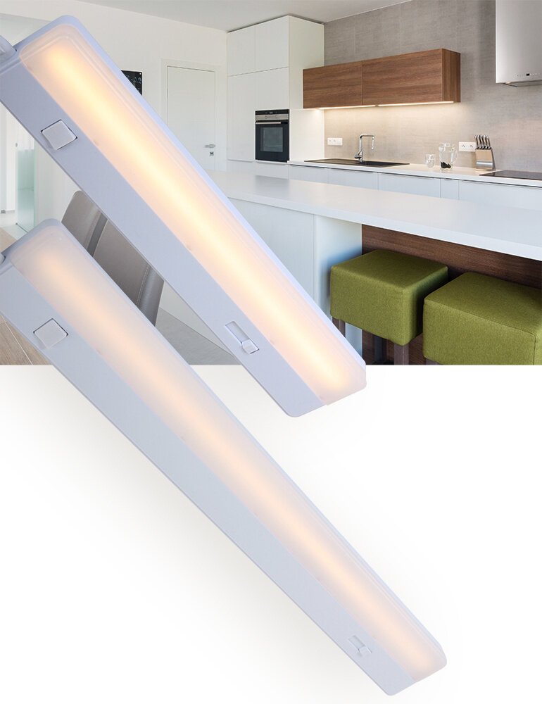 Mexlite Küchenschranklampe Decke und Wand LED 7923w weiß Mexlite Küchenschranklampe Decke und Wand LED 7923w weiß