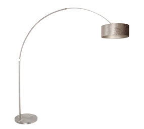 Steinhauer Stehlampe Sparkled light 8125 Stahl Schirm Silber Velour Steinhauer Stehlampe Sparkled light 8125 Stahl Schirm Silber Velour