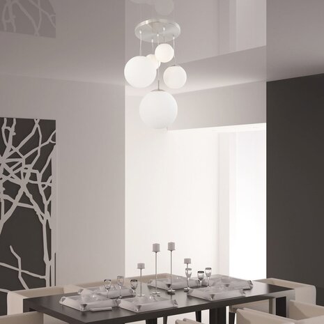 Anne Light & home Hängeleuchte bollique Ø 60 cm 7376 Stahl