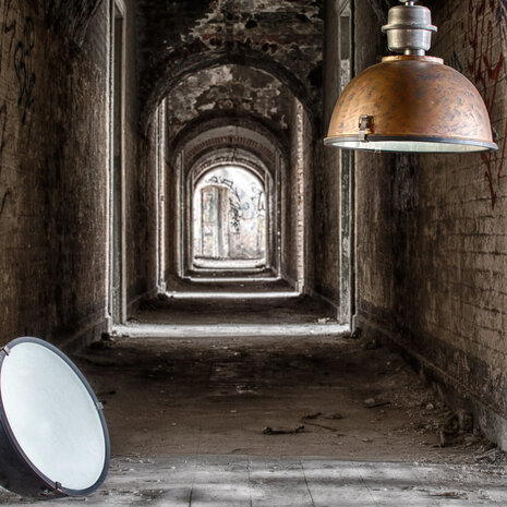 Steinhauer Hängeleuchte Industrial 7586b altbraun