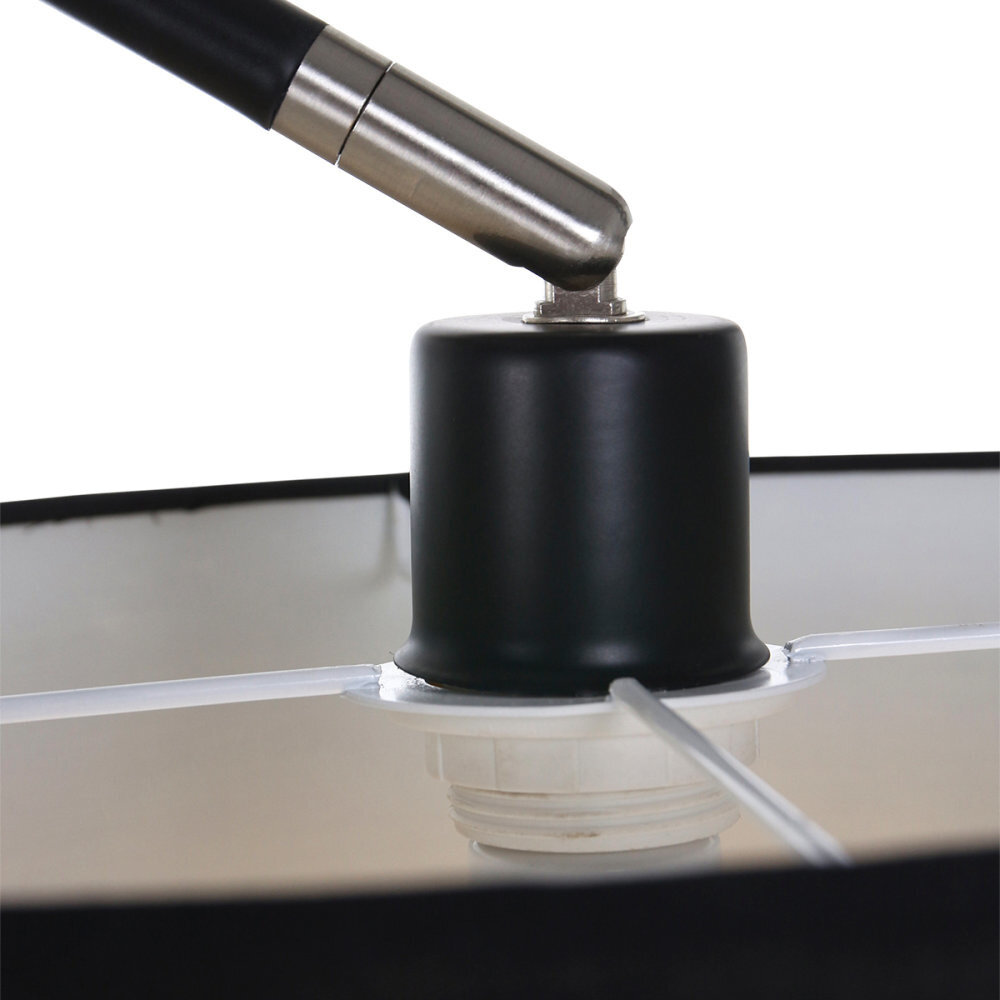 Mexlite Stehlampe solva 7976zw schwarzer schirm Mexlite Stehlampe solva 7976zw schwarzer schirm