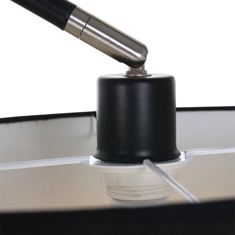 Mexlite Stehlampe solva 7976zw schwarzer schirm Mexlite Stehlampe solva 7976zw schwarzer schirm