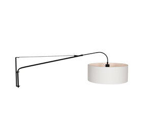 Steinhauer Wandleuchte elegenant classy 9321 schwarzer Schirm weißes Leinen grob Steinhauer Wandleuchte elegenant classy 9321 schwarzer Schirm weißes Leinen grob
