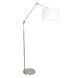 Steinhauer Stehleuchte prestige chic 9718st stahl schirm schlicht weiß Steinhauer Stehleuchte prestige chic 9718st stahl schirm schlicht weiß