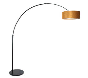 Steinhauer Stehleuchte Sparkled light 8129 schwarzer Schirm gold velour Steinhauer Stehleuchte Sparkled light 8129 schwarzer Schirm gold velour