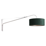 Steinhauer Wandleuchte elegant edel 8130 Stahl Velours Schirm grün