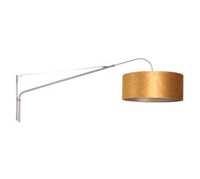 Steinhauer Wandleuchte elegant edel 8132 Stahl Velours Schirm gold Steinhauer Wandleuchte elegant edel 8132 Stahl Velours Schirm gold