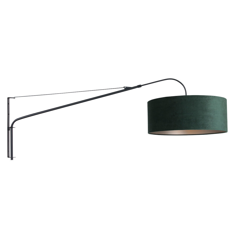 Steinhauer Wandleuchte elegant edel 8130 schwarzer Samtschirm grün Steinhauer Wandleuchte elegant edel 8130 schwarzer Samtschirm grün