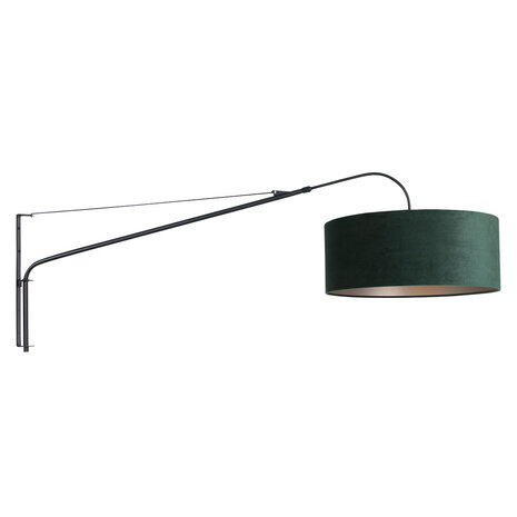 Steinhauer Wandleuchte elegant edel 8130 schwarzer Samtschirm grün Steinhauer Wandleuchte elegant edel 8130 schwarzer Samtschirm grün
