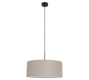 Steinhauer Hängeleuchte Sparkled light 8155 schwarz grau Leinenschirm Steinhauer Hängeleuchte Sparkled light 8155 schwarz grau Leinenschirm