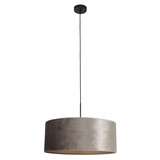 Steinhauer Hängeleuchte Sparkled light 8157 silberner Samtschirm gold Steinhauer Hängeleuchte Sparkled light 8157 silberner Samtschirm gold