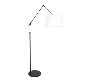 Steinhauer Stehlampe prestige chic 8184 schwarz schirm leinen weiß Steinhauer Stehlampe prestige chic 8184 schwarz schirm leinen weiß