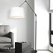 Steinhauer Stehlampe prestige chic 8184 schwarz schirm leinen weiß Steinhauer Stehlampe prestige chic 8184 schwarz schirm leinen weiß