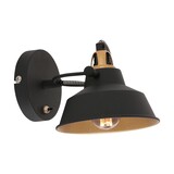 Mexlite Wandleuchte Nove Ø 15 cm schwarz Mexlite Wandleuchte Nove Ø 15 cm schwarz