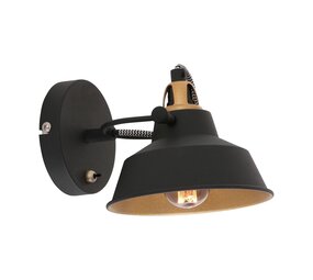 Mexlite Wandleuchte Nove Ø 15 cm schwarz Mexlite Wandleuchte Nove Ø 15 cm schwarz