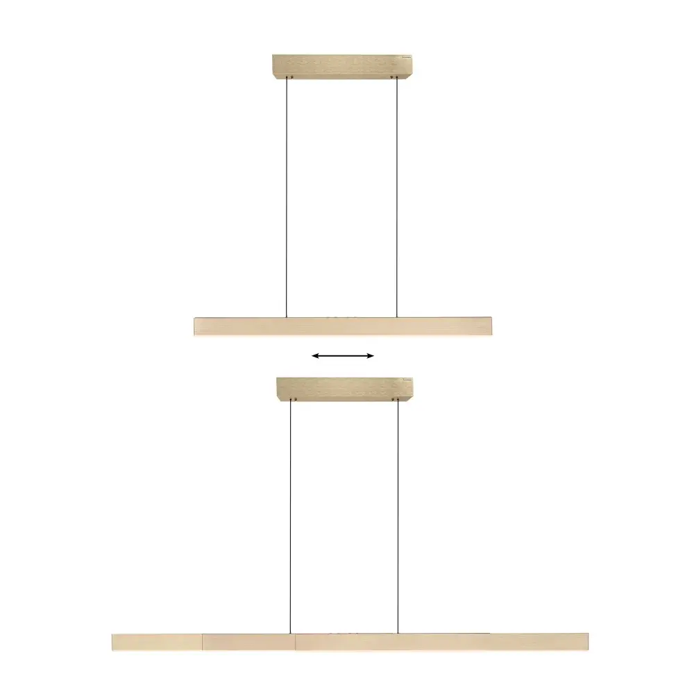 Neuhaus PURE Hängeleuchte e-Lift + e-Slide L 120-200 cm matt gold Neuhaus PURE Hängeleuchte e-Lift + e-Slide L 120-200 cm matt gold