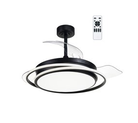 CristalRecord Deckenventilator Antila Ø 106 cm schwarz