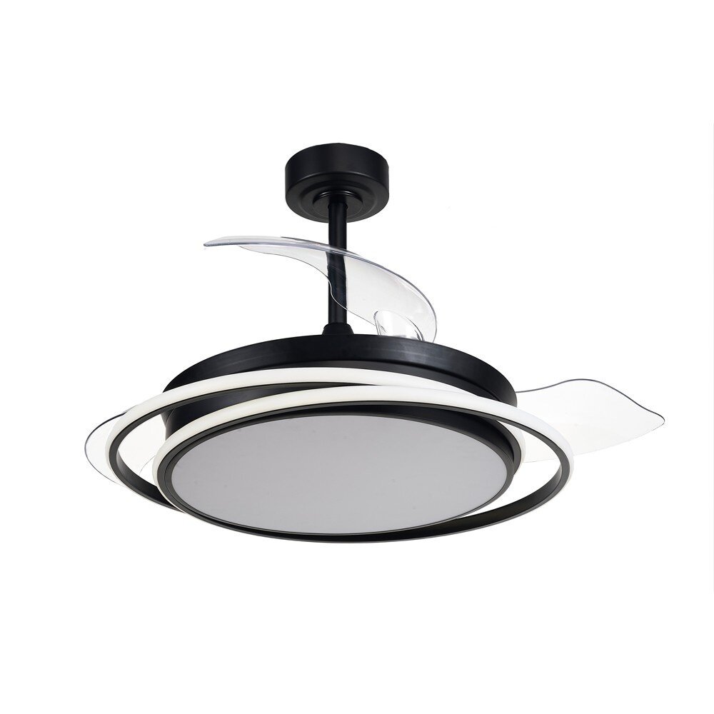 CristalRecord Deckenventilator Antila Ø 106 cm schwarz