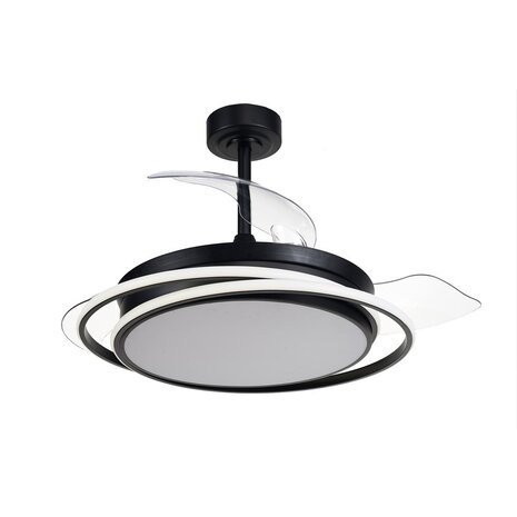 CristalRecord Deckenventilator Antila Ø 106 cm schwarz