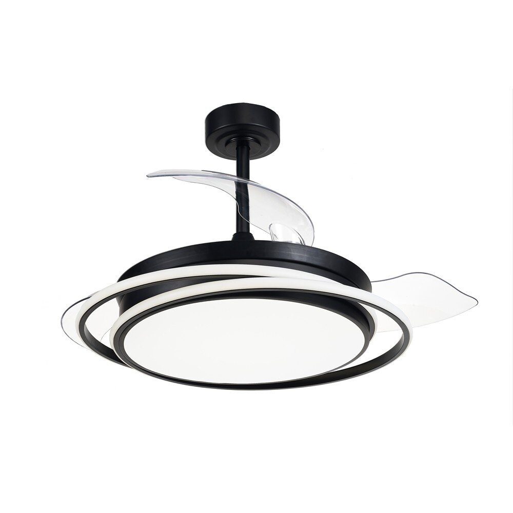 CristalRecord Deckenventilator Antila Ø 106 cm schwarz